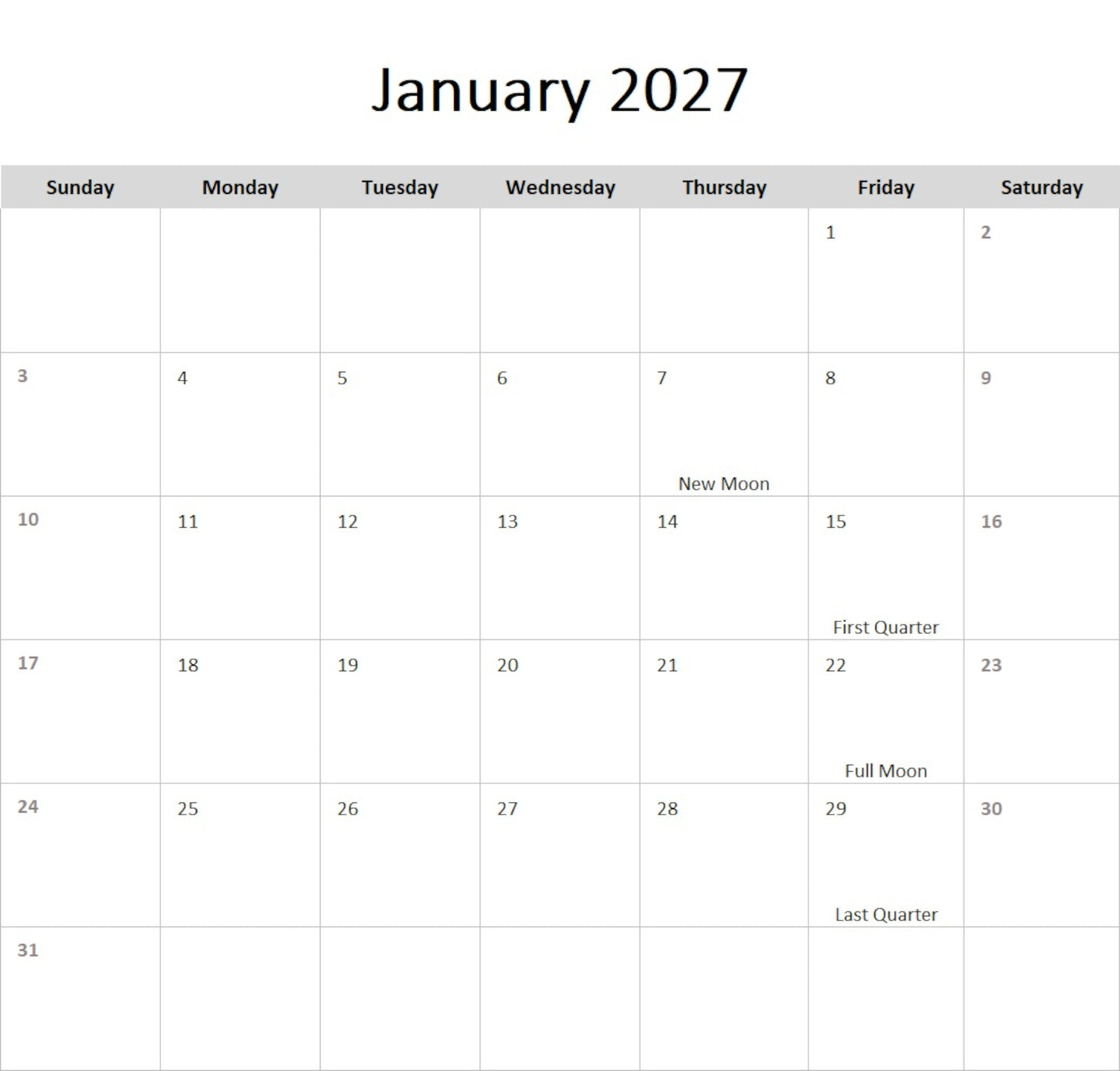 Picture Inventions 2027 Calendar