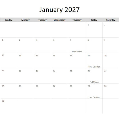 Picture Inventions 2027 Calendar