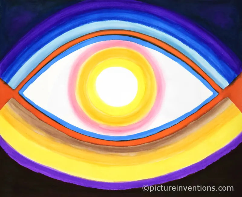 Framed Paper Print Giant Eye 10295