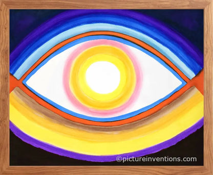 Framed Paper Print Giant Eye 10295